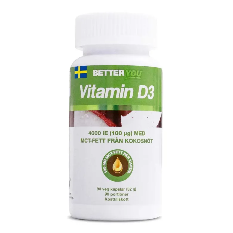Better You Vitamin D3 4000 IE + MCT 90 caps