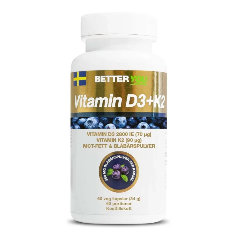 Better You Vitamin D3+K2 60 caps