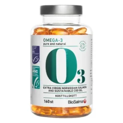 BioSalma Omega-3 Cod & Salmon oil 800 mg 160 caps