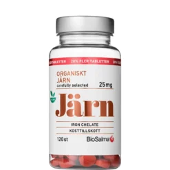 BioSalma Organiskt Järn 25 mg 120 tabs