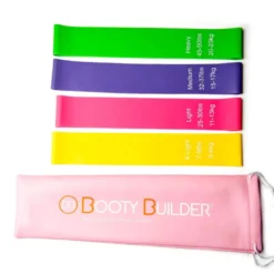Booty Builder Mini Bands Pink 4-Pack