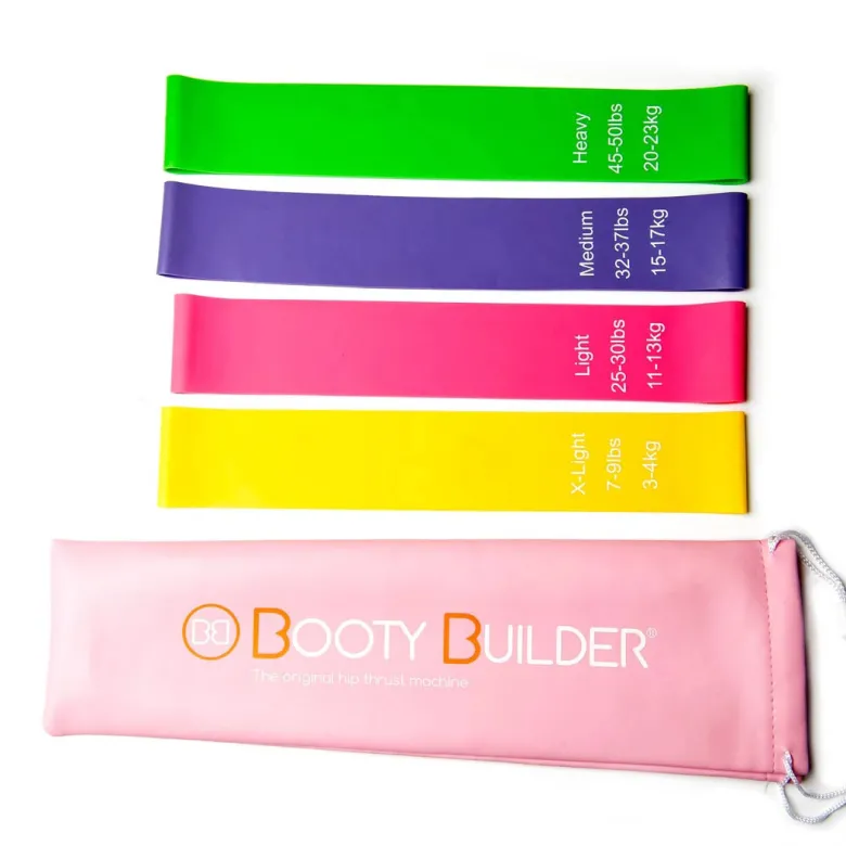 Booty Builder Mini Bands Pink 4-Pack