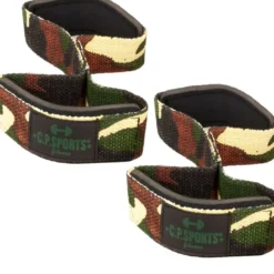 C.P. Sports Figure 8 Straps Lifting Loops Green Camo