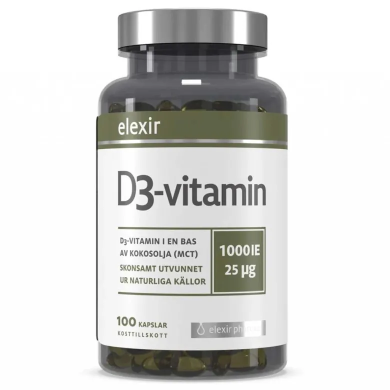 Elexir Pharma D3 Vitamin 1000IE 100 caps