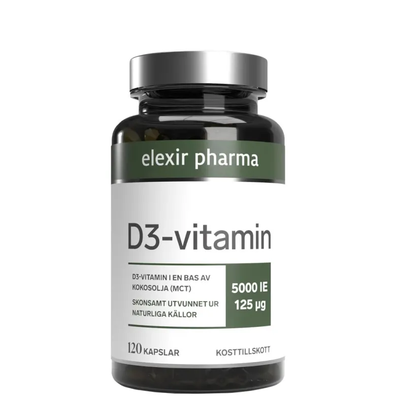 Elexir Pharma D3-Vitamin 5000IE 120 caps