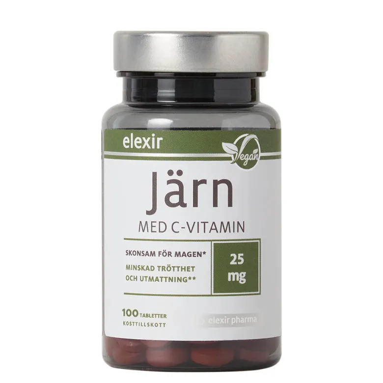 Elexir Pharma Järn med C-vitamin 100 tabs