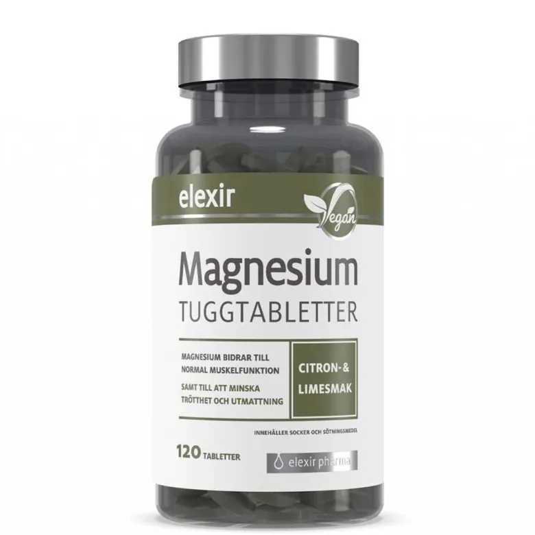 Elexir Pharma Magnesium Tuggtabletter 120 tabs