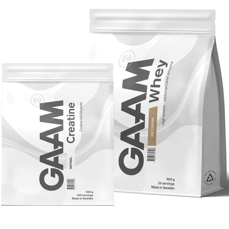 GAAM Whey 900 g + GAAM Creatine Monohydrat 500 g