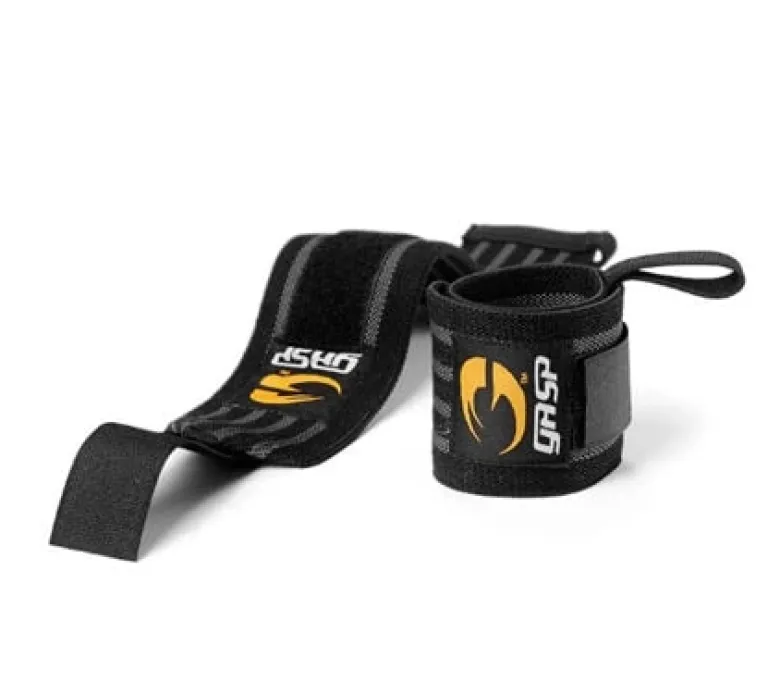 GASP Hardcore Wrist Wraps Black/Grey