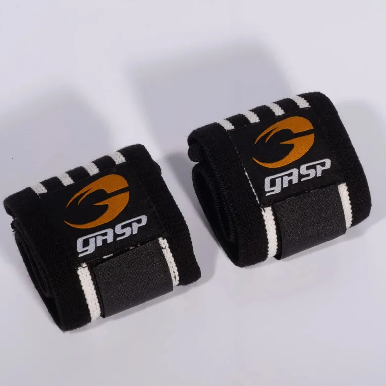GASP Hardcore Wrist Wraps Black/White