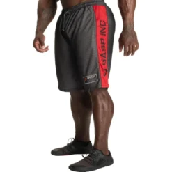 GASP No1 Mesh Shorts Black/Red