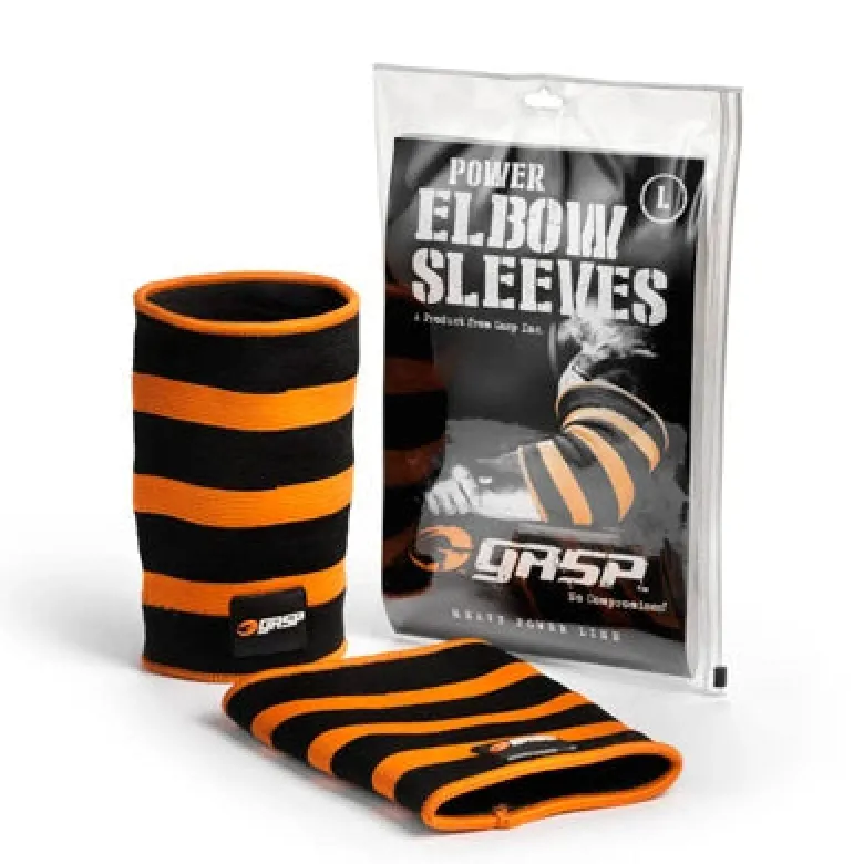 GASP Power Elbow Sleeves Black/Flame