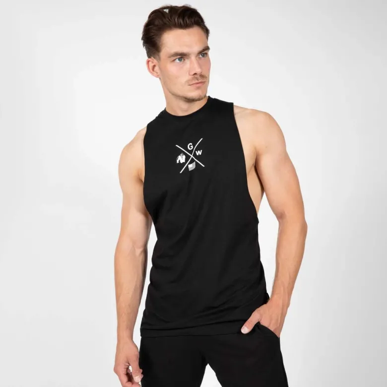Gorilla Wear Cisco Drop Armhole Tank Top Black