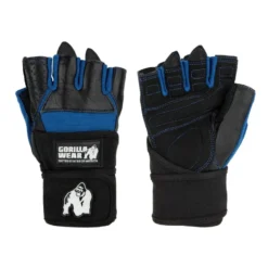 Gorilla Wear Dallas Wrist Wraps Gloves black/blue