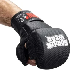 Gorilla Wear Ely MMA Sparring Gloves Black & White