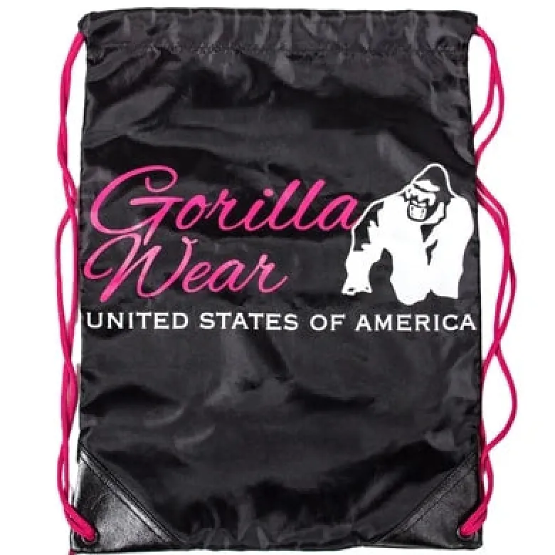 Gorilla Wear GW Drawstring Bag Black Red