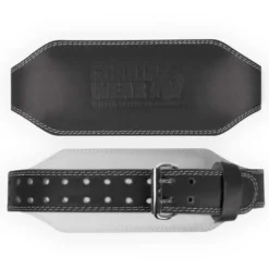 Gorilla Wear 6 Inch Padded Leather Belt Black