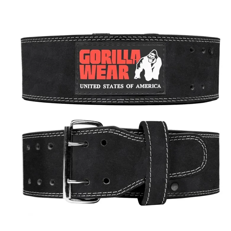 Gorilla Wear 4 Inch Powerlifting Belt Black