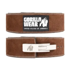 Gorilla Wear 4 Inch Powerlifting Lever Belt Brown