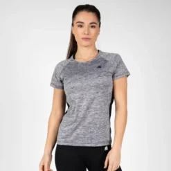 Gorilla Wear Monetta Performance T-Shirt Grey Melange/Black