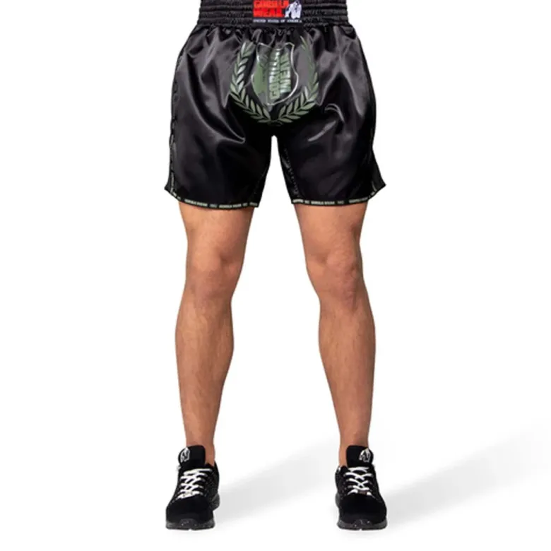 Gorilla Wear Murdo Muay Thai / Kickboxing Shorts Army Green Camo