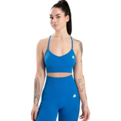 Gorilla Wear Olivia Seamless Sports Bra Blue