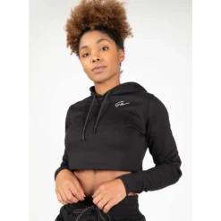 Gorilla Wear Pixley Crop Top Hoodie Black
