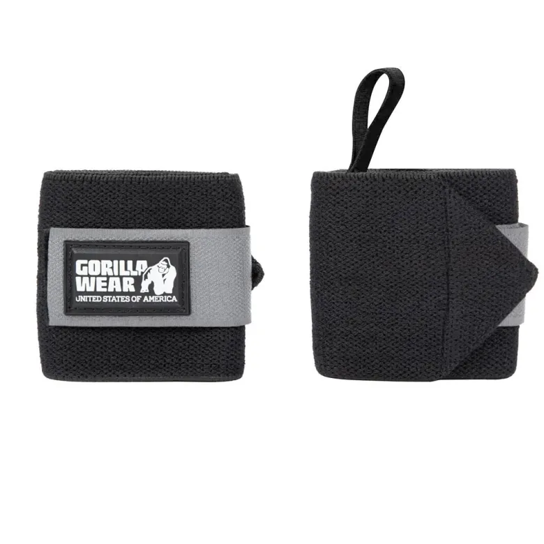 Gorilla Wear Wrist Wraps Basic Black/Grey