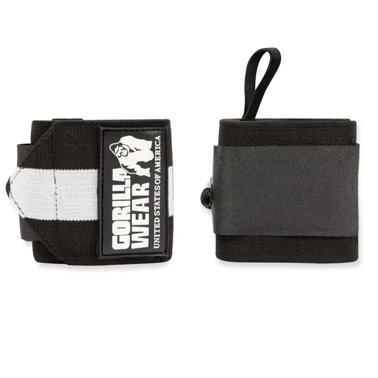 Gorilla Wear Wrist Wraps Ultra Black/White