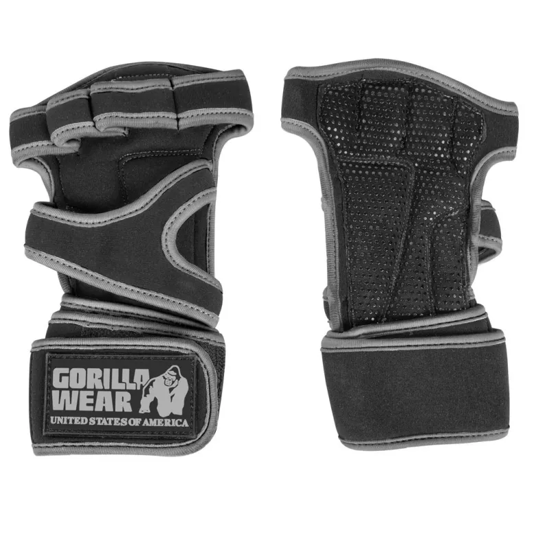Gorilla Wear Yuma Weightlifting Workout Gloves Black/Grey