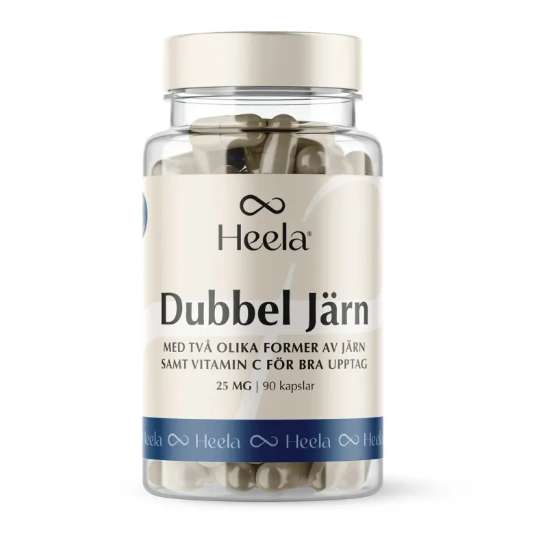 Heela Dubbel Järn 25 mg 90 caps