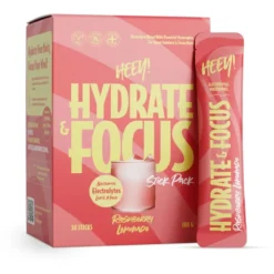 Heey! Hydrate & Focus Electrolytes + Lions Mane 30 x Stick Pack Raspberry Lemonade