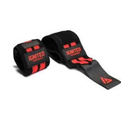 Ignited Premium Wrist Wraps 18" Black/Red