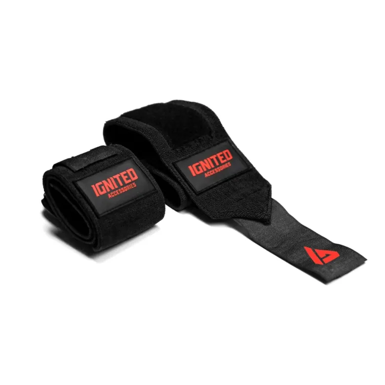 Ignited Pro Wrist Wraps Black 18"