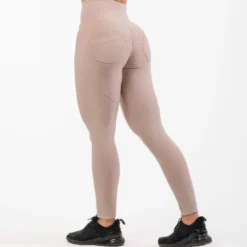 NEBBIA High Waist Bubble Butt Lifting Pants Cream