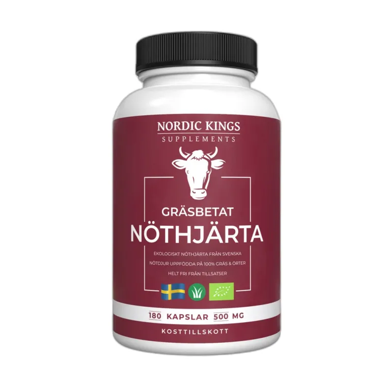 Nordic Kings Gräsbetad Nöthjärta EKO 180 caps