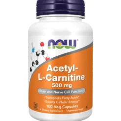 NOW Acetyl-L-Carnitine 500 mg 100 caps