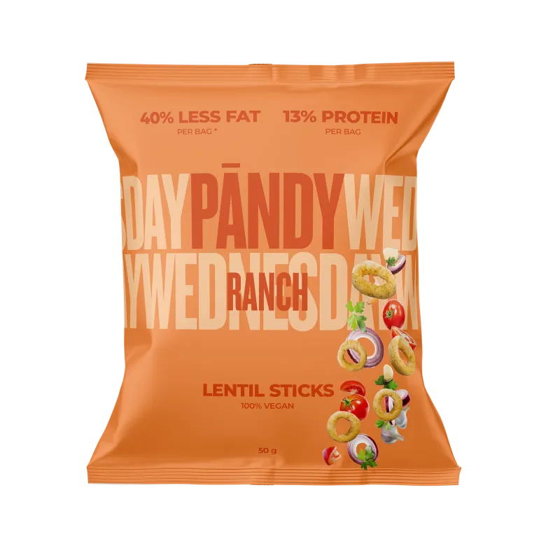 Pändy Lentil Rings Ranch 50 g
