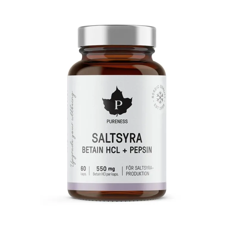 Pureness Beteine HCL -saltsyra 60 caps