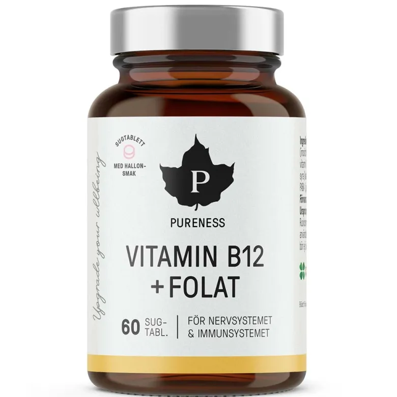 Pureness Vitamin B12 + Folat 60 tabs