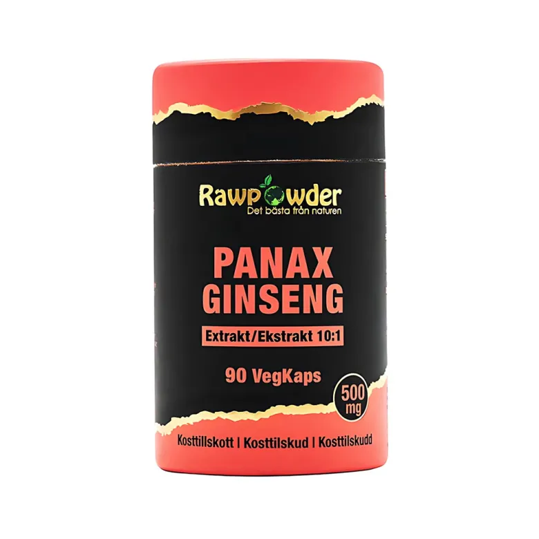Rawpowder Panax Ginseng 90 caps