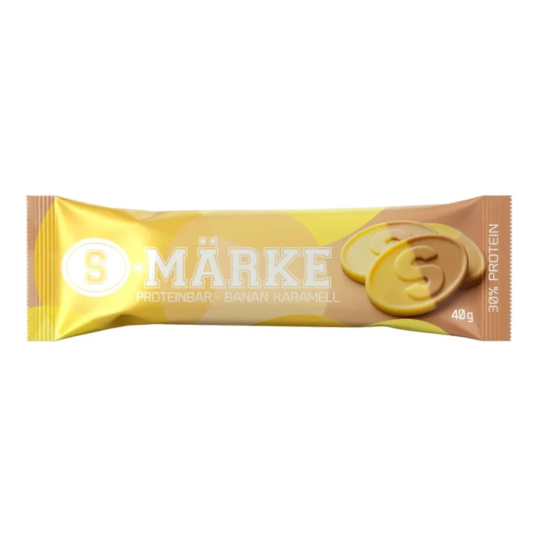 S-märke Proteinbar 40 g Banan Karamell