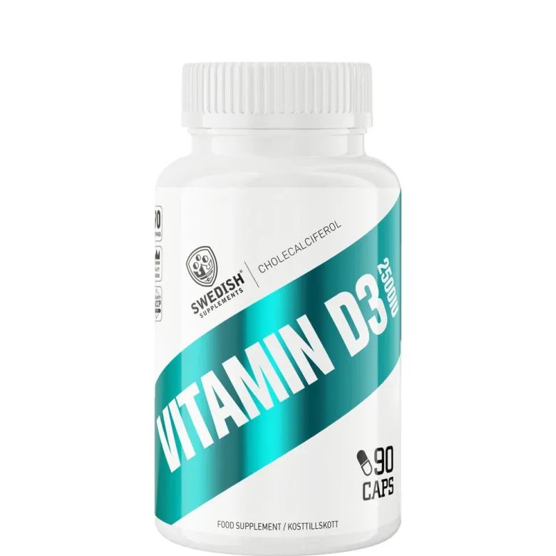 Swedish Supplements Vitamin D3 2500IU 90 caps