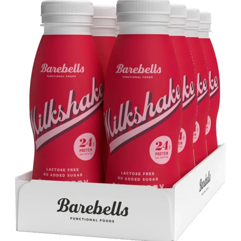 8 x Barebells Milkshake 330 ml Raspberry