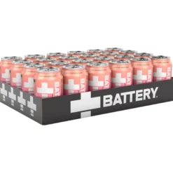 24 x Battery Energy Drink 330 ml Peach Raspberry