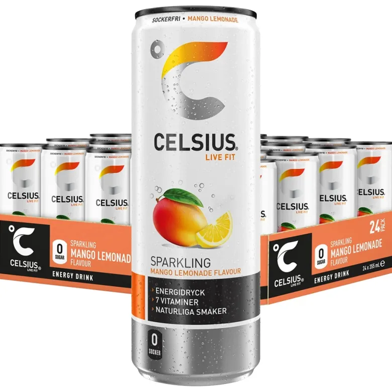 24 x Celsius 355 ml Mango Lemonade
