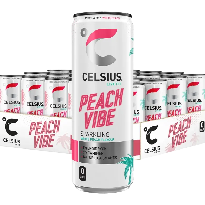 24 x Celsius 355 ml Peach Vibe