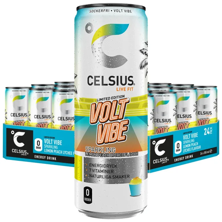 24 x Celsius 355 ml Volt Vibe Limited Edition