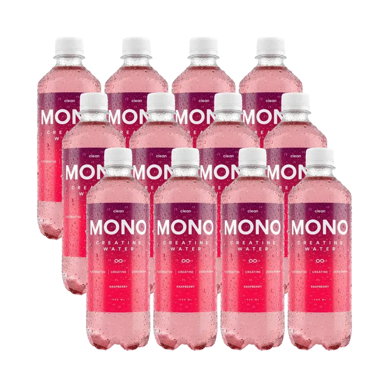12 x Clean MONO Creatine Water 500 ml Raspberry
