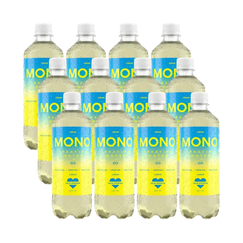 12 x Clean MONO Creatine Water 500 ml Lemon